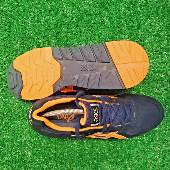Asics GT II Gel Sportstyle Sneakers Men's 11 Navy Orange Running Athletic HQ416 - Picture 7 of 7